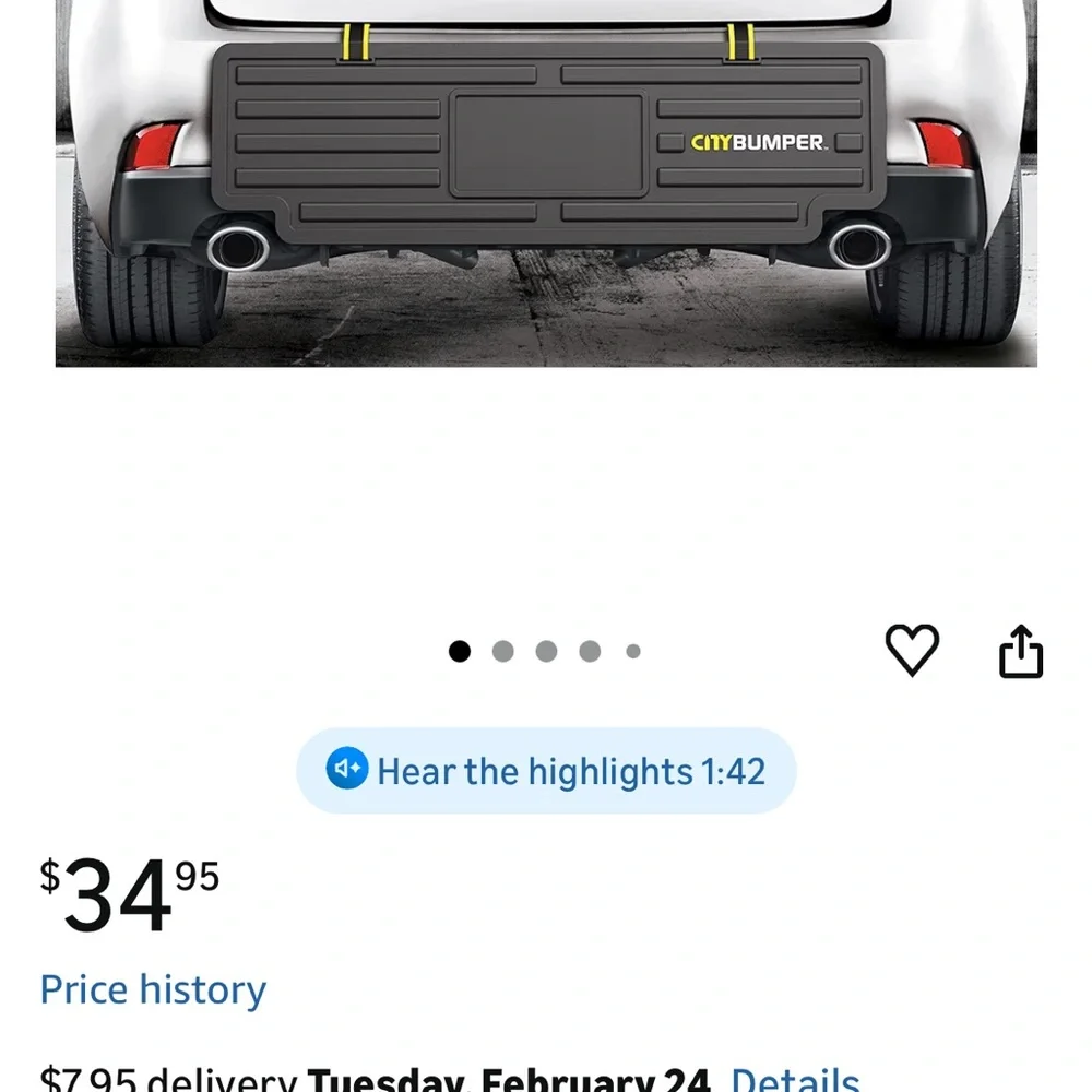 CityBumper Rear Bumper Protector